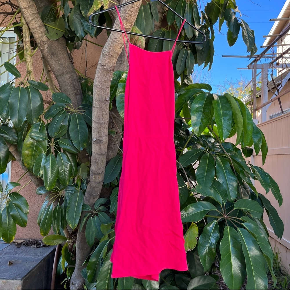 NWT Wilfred Aritzia hot pink mini dress!